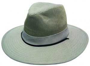 BRUSHED COTTON HAT WITH MESH VENT