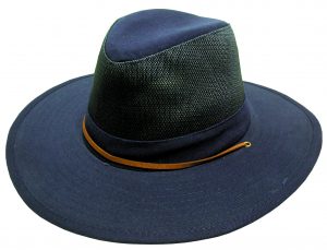 BRUSHED COTTON HAT WITH MESH VENT