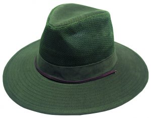 BRUSHED COTTON HAT WITH MESH VENT