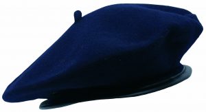 100% WOOL BERET WITH PVC TAPER BAND - PACK 24