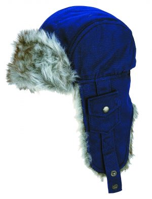 CANVAS FLYING CAP WITH FUR LINING - PACK 12