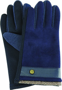 STRETCH POLYESTER GLOVE w CHEVRON TRIM