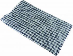 WIDE BRUSHED ACRYLIC HOUNDSTOOTH SCARF/WRAP