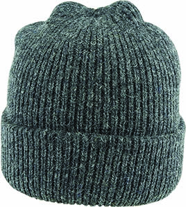 FISHERMANS RIB DOUBLE KNIT RAGG WOOL BEANIE