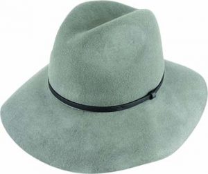 WOOL FELT FEDORA W FAUX LEATHER BAND PACK-12