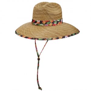 RUSH STRAW FLORAL SURF HAT