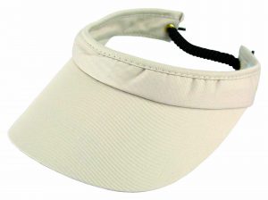 COTTON TWILL VISOR WITH TWISTED