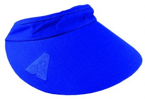 COTTON BATT VISOR WITH ELASTIC ADJUSTMENT CORD