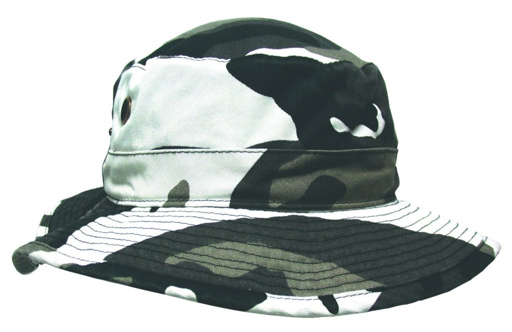 Buy CAMO TWILL BUCKET HAT WITH TIE/ - Avenel Hats Wholesale