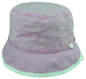 COTTON CHAMBRAY SUNHAT WITH TIE &