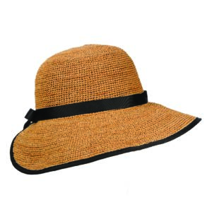 CROCHET RAFFIA WIDE BRIM - PACK 6