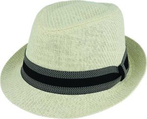 MATT TOYO TRILBY HERRINGBONE TRIM