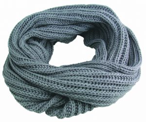 ACRYLIC BULKY KNIT INFINITY SCARF