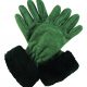 POLAR FLEECE GLOVE W/FAUX FUR CUFF