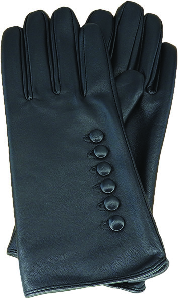 LEATHER GLOVE WITH SIDE BUTTON