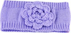 KNITTED HEADWARMER WITH CROCHET