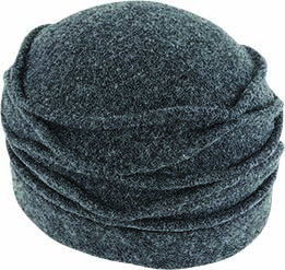 BOILED WOOL CLOCHE - PACK OF 12 ASSORTED