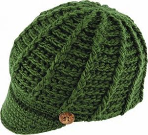 KNITTED PEAK BEANIE CAP