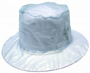 PLASTIC HAT COVER - CLEAR