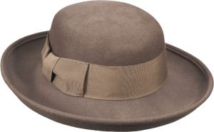 WOOL FELT TURNED BRIM