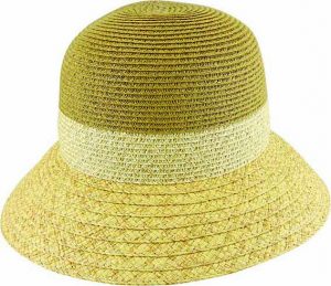 BRAIDED CLOCHE w/ RAFFIA BRIM