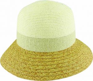 BRAIDED CLOCHE w/ RAFFIA BRIM