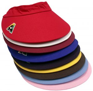 COTTON BAUST VISOR WITH ELASTIC ADJUSTMENT CORD