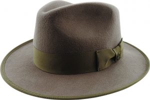 BANJO - CRUSHABLE WOOL FELT FEDORA w GROSGRAIN & SNOWY RIVER PIN