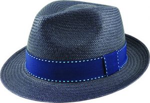 CUENCA #3 TRILBY w CONTRAST STITCH PETERSHAM. 5CM BRIM