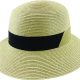 BRAIDED CLOCHE w GROSGRAIN TRIM