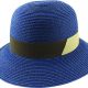 BRAIDED CLOCHE w GROSGRAIN TRIM