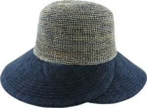 CROCHET RAFFIA DIANNE w 100% HEMP BRIM