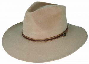 HARRISON - THE MAN FROM SNOWY RIVER FUR FELT TEARDROP OUTBACK - PACK 12