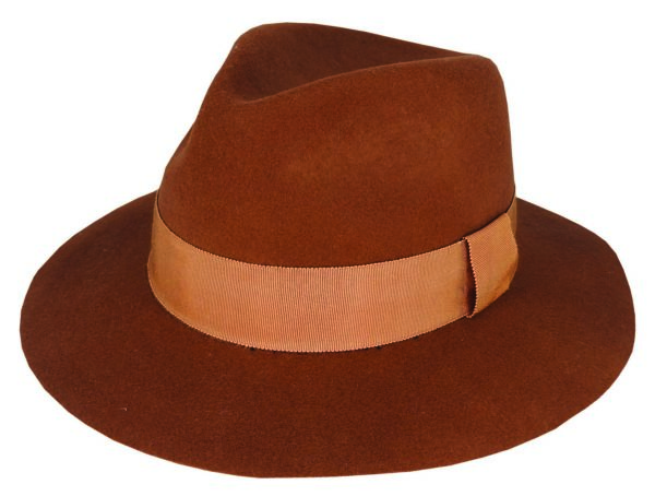 SAVANNAH - WOOL FELT RAW EDGE FEDORA