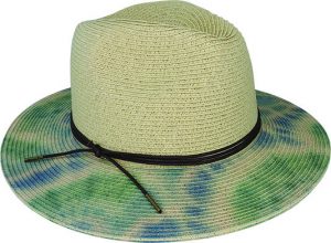 TIE DYE BRAIDED FEDORA