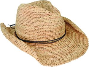 CROCHET RAFFIA SHAPEABLE WESTERN - PACK 12