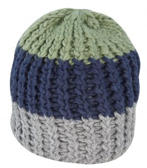 CHUNKY STRIPE ACRYLIC KNIT PACK 12