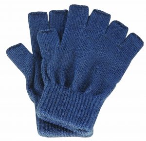 ACRYLIC KNIT FINGERLESS STRETCH GLOVE