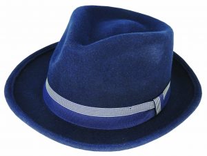 SOLOMON - WOOL FELT TEARDROP FEDORA W/STRIPE GROSGRAIN PACK 12