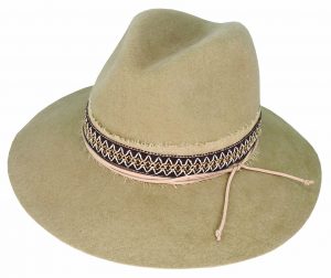 NYLA - WOOL FELT FEDORA W/ LAYERED TRIM PACK 12