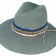 NYLA - WOOL FELT FEDORA W/ LAYERED TRIM