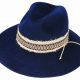 NYLA - WOOL FELT FEDORA W/ LAYERED TRIM