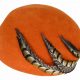 LYLA - STRUCTURED WOOL FELT BERET W/ FEATHER