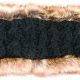 CABLE KNIT HEADBAND W/ FAUX FUR LINING