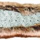 CABLE KNIT HEADBAND W/ FAUX FUR LINING