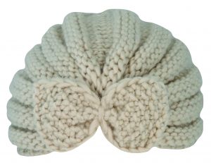 INFANT KNIT BOW PULL ON