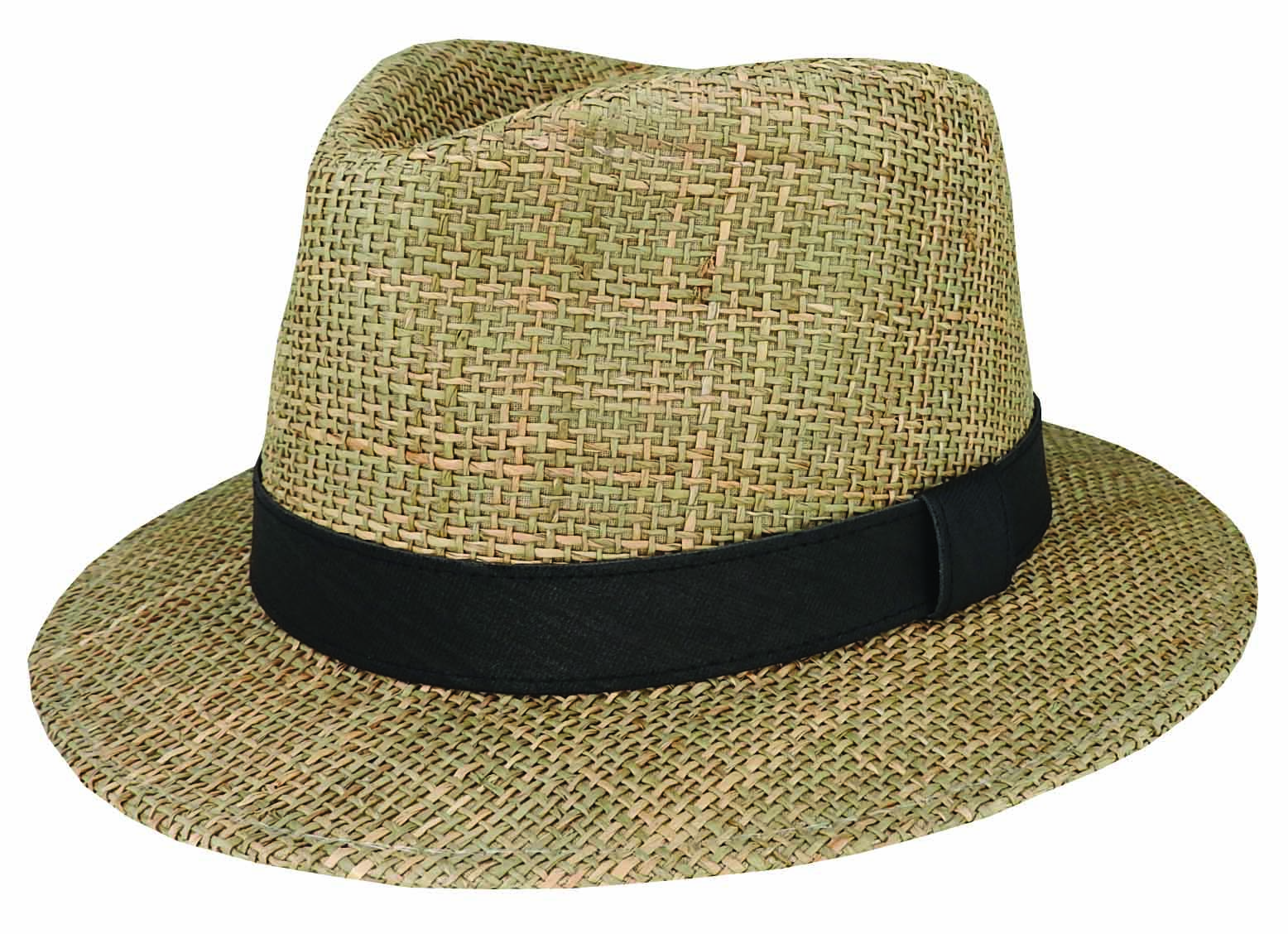 FULLY LINED SEAGRASS FEDORA - PACK 12