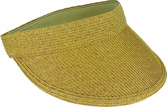 VERTICAL BRAID WIDE VISOR