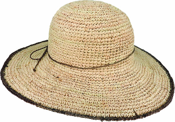 RAFFIA WIDE BRIM - PACK 12