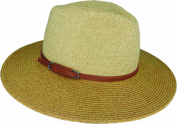 TWO TONE BRAIDED FEDORA